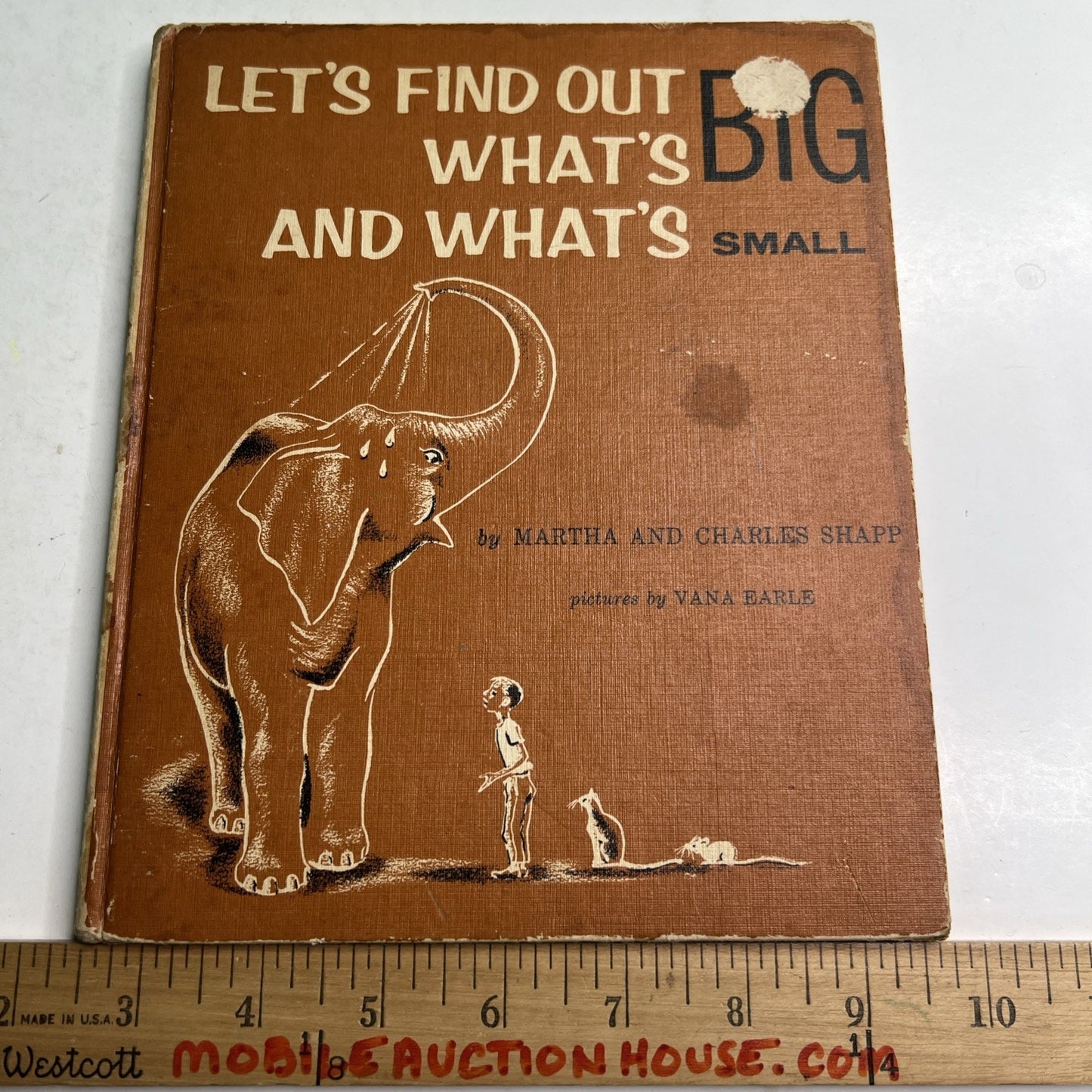 Let's Find Out What's Big and What's Small Shapp & Earle 1959 Hardcover Book