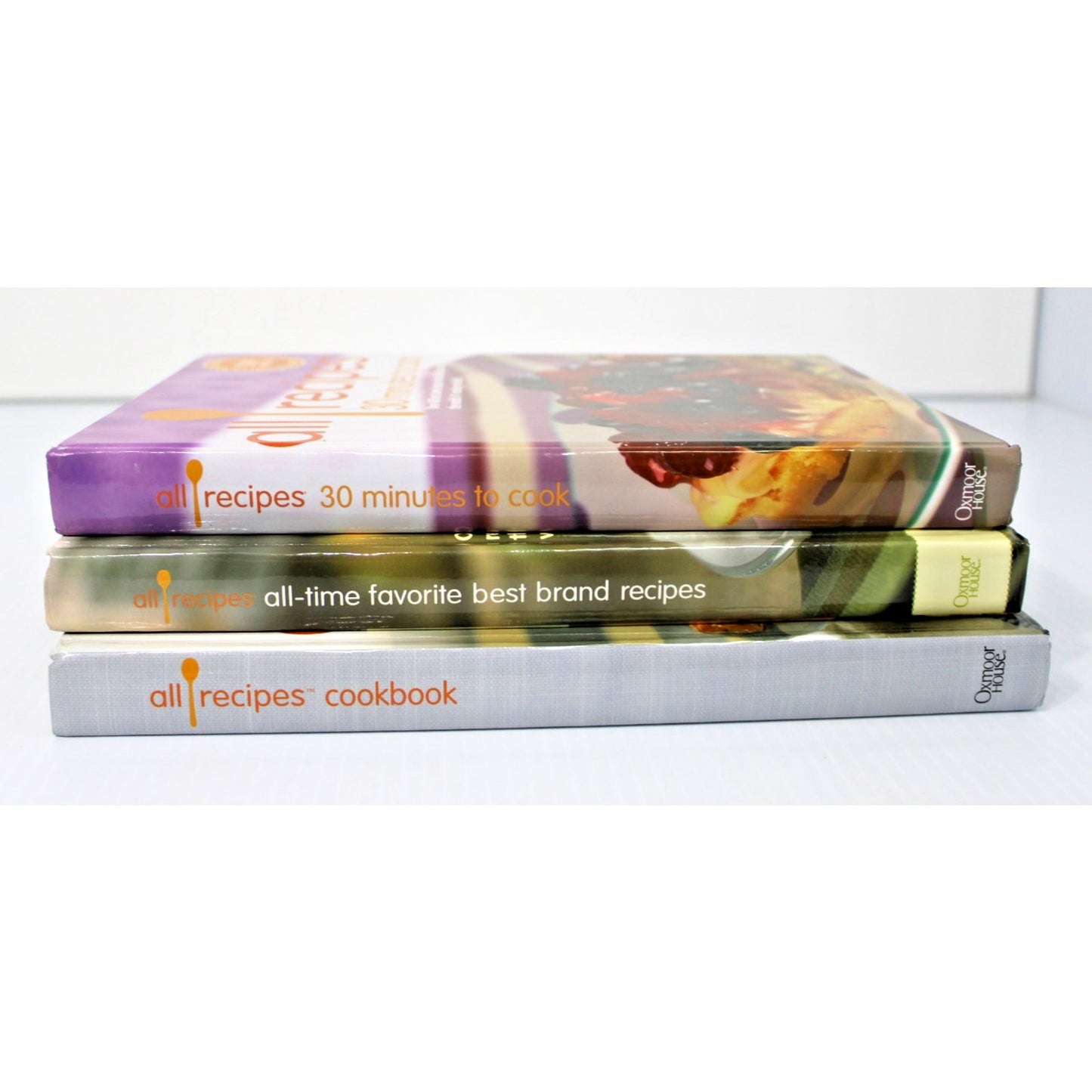 Lot of 3 All Recipes Cookbooks: 30 Minutes to Cook. Best Brands, Classic Recipes