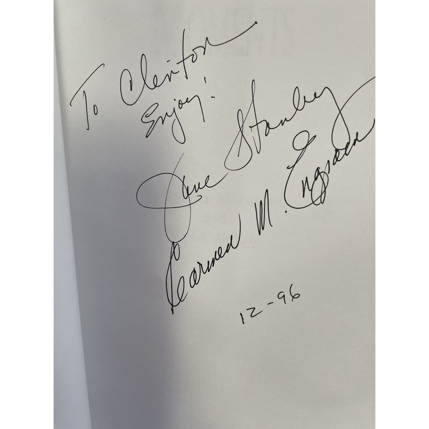 Moments Reflections On A Century Of Living SIGNED Authors Engram & Stanley 1996