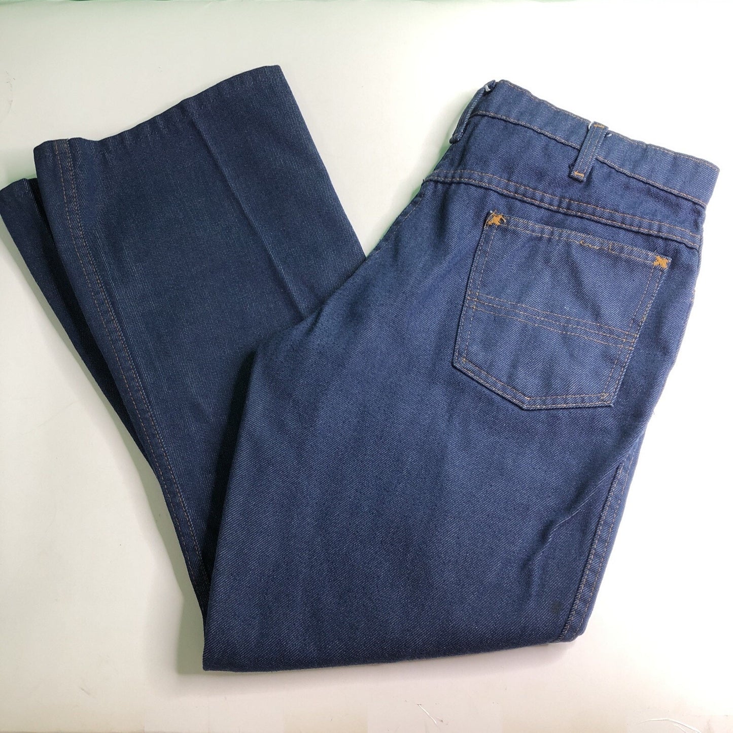 Vintage JC Penney Denim Jeans Size 16 Husky Boot Cut 30x34 Pants 25 Inch Inseam