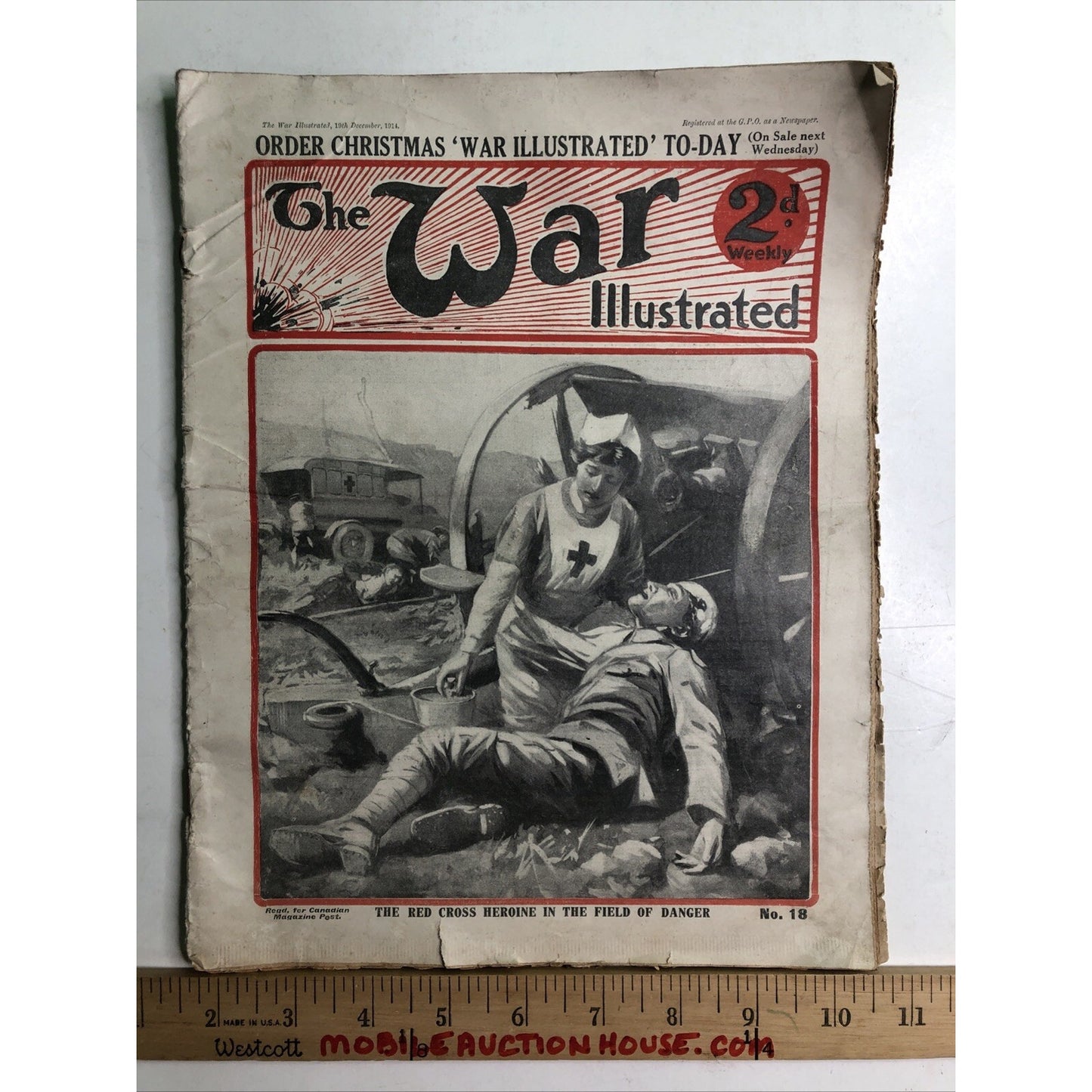 December 1914 The War Illustrated No. 18 WW1 Era Newspaper Periodical