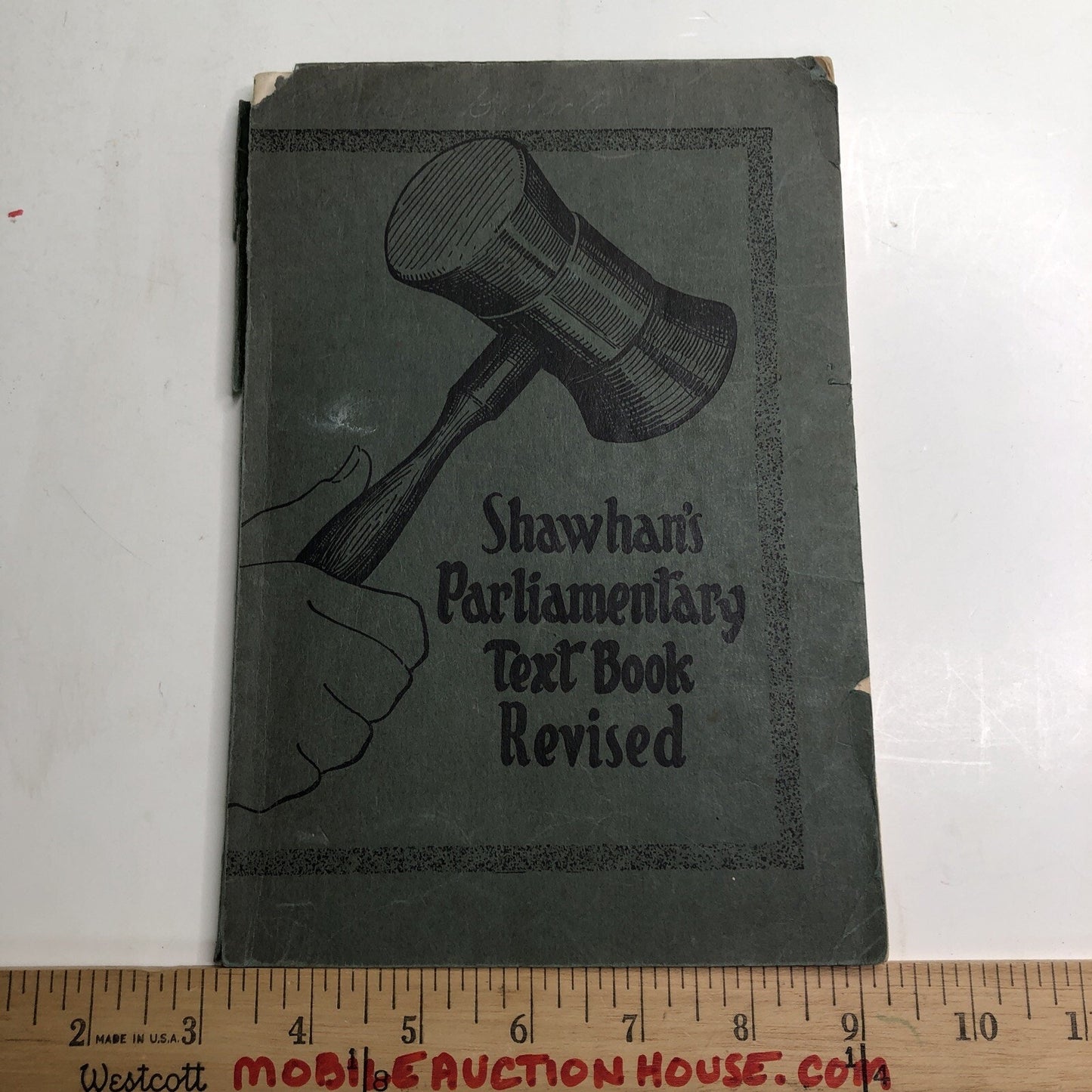 Shawhan’s Parliamentary Textbook Revised - Third Edition 1933 PB Law