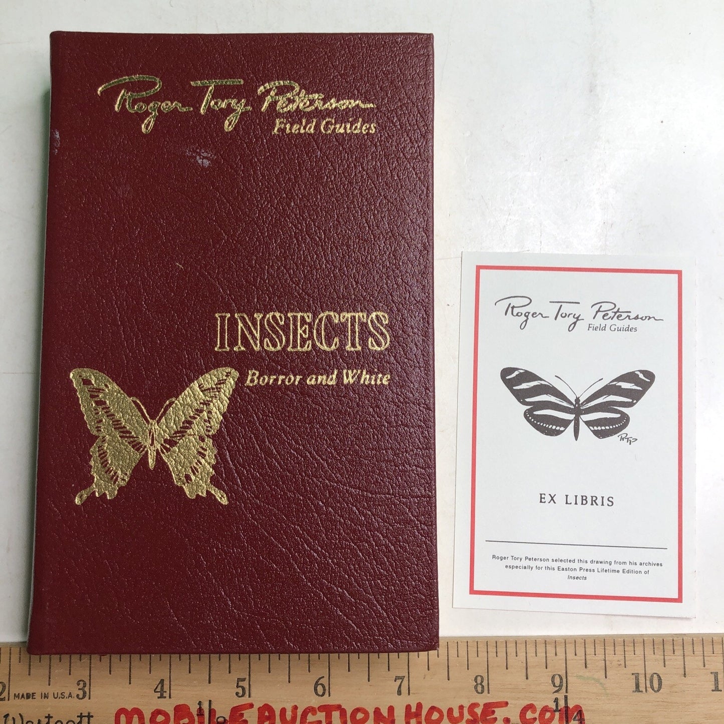 Roger Tory Peterson Field Guides: INSECTS HC Leather Bound Bookplate