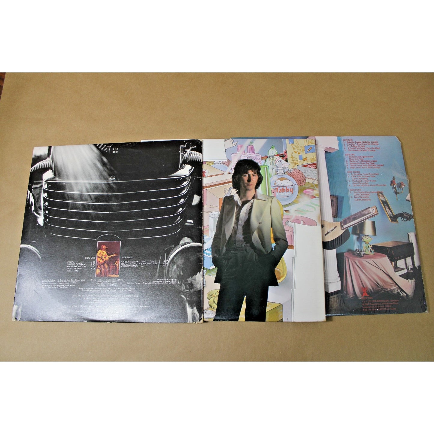 3 Album Lot, Al Stewart Scottish Singer-Songwriter Folk-Rock 1970s, Double Album
