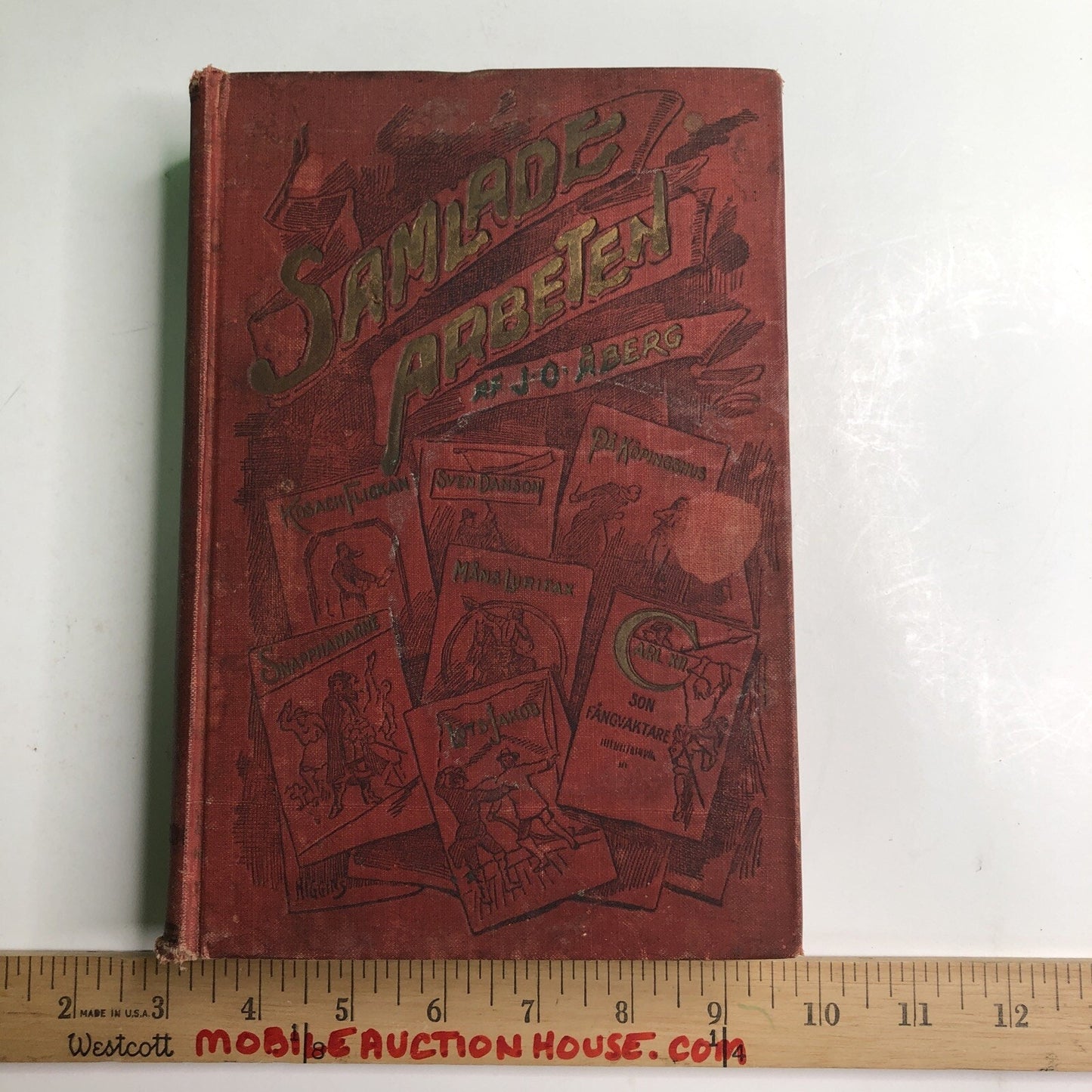 Samlade Arbeten By J. O. Aberg Antique Swedish HC 1910