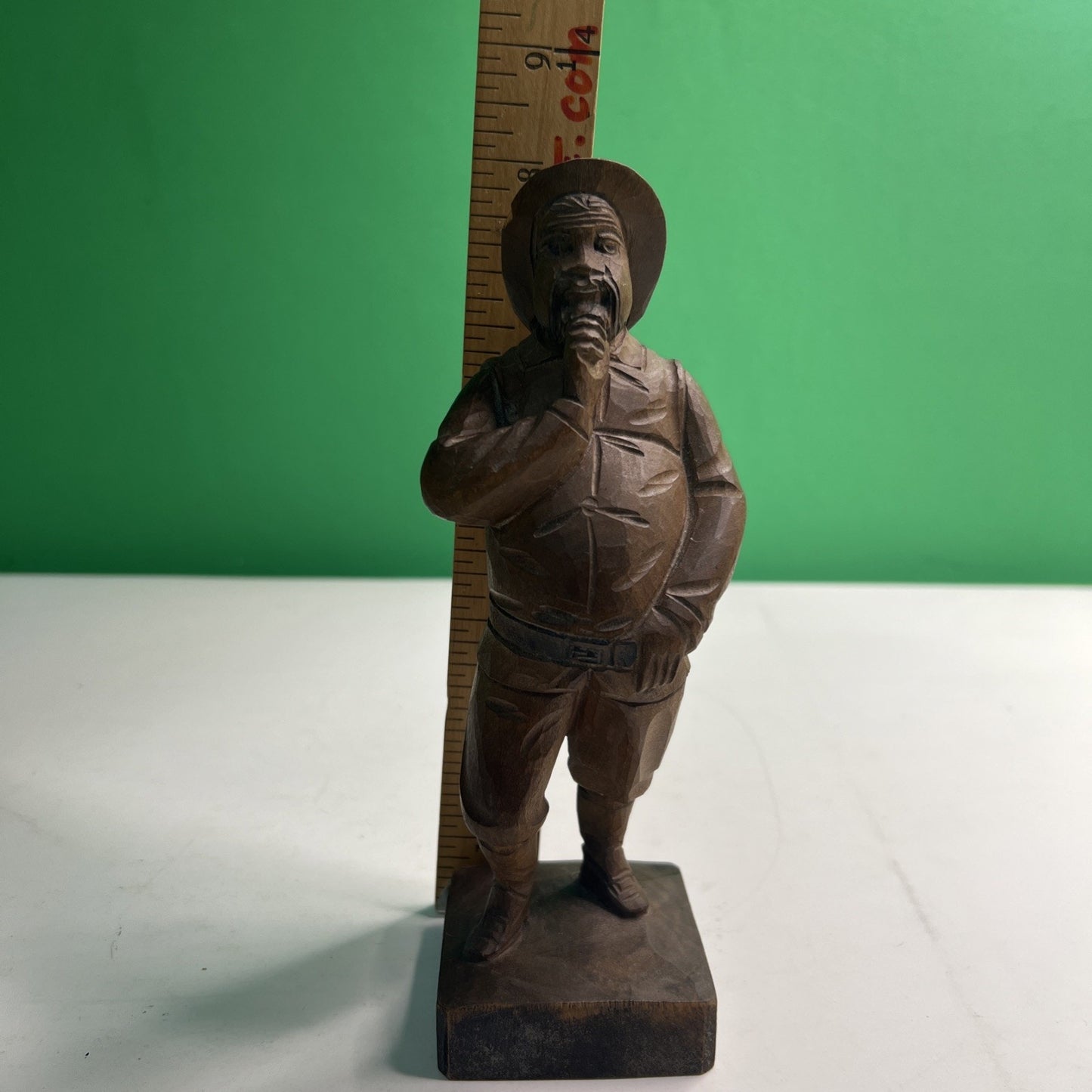 8” Hand Carved Wooden Sancho Panza Don Quixote's Side Kick by OURO of Spain