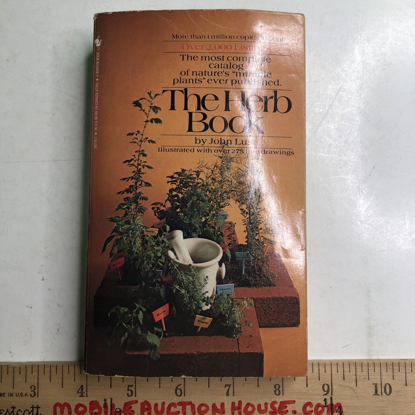 The Herb Book by John Lust 1974 Paperback Illustrated