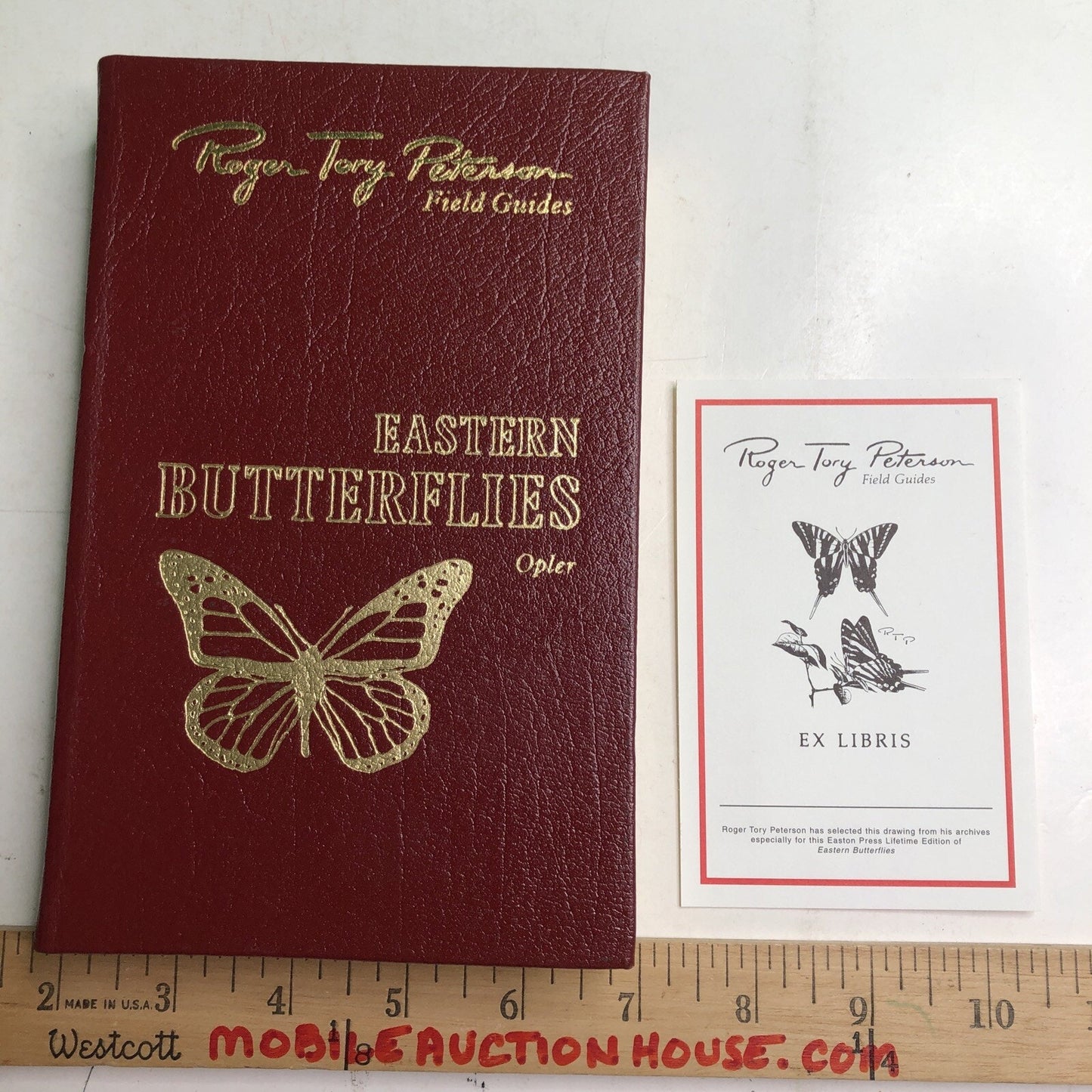 Roger Tory Peterson Field Guides: EASTERN BUTTERFLIES HC Leather Bound Bookplate