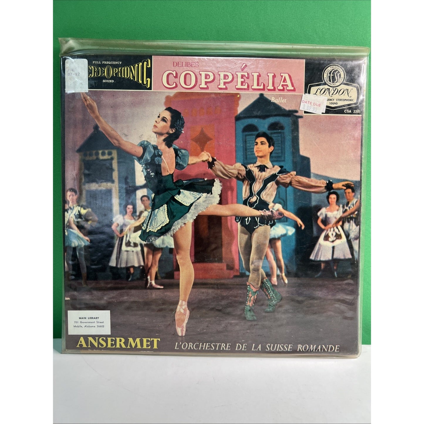 Ansermet Coppelia L'Orchestre De La Suisse Romande 2LP London Stereophonic