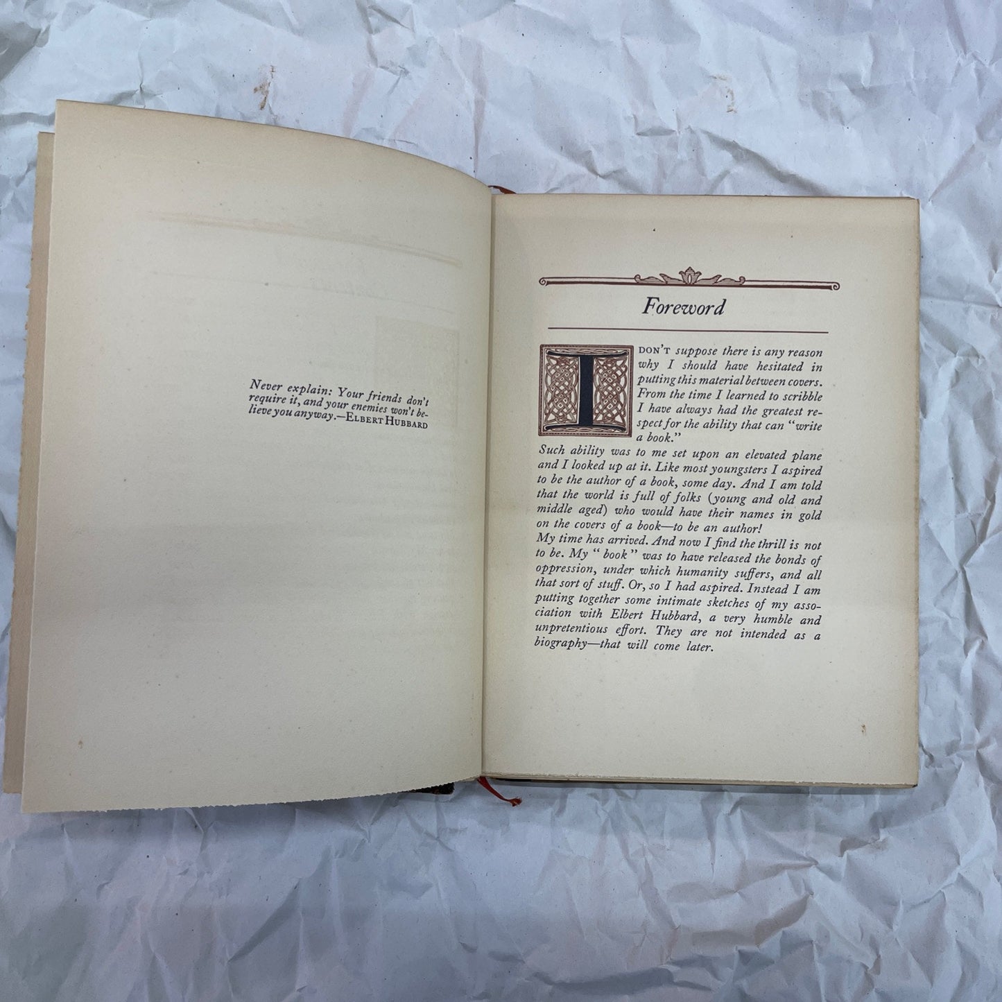 Impressions by Bert Hubbard 1927 Hardcover RARE Illustrated