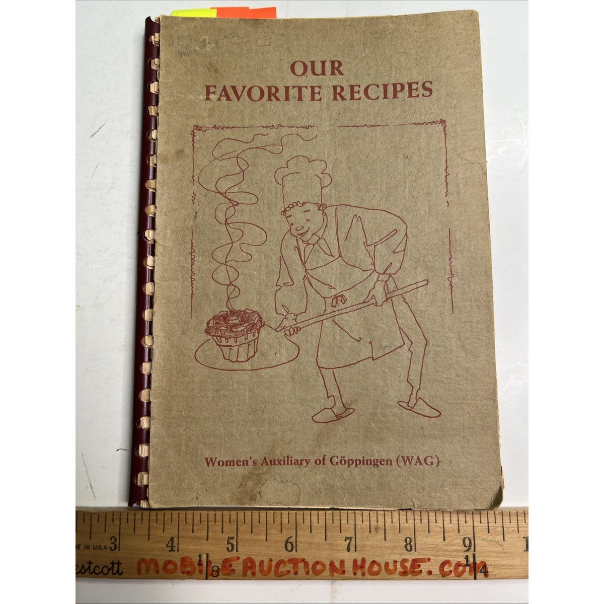 1954 Our Favorite Recipes Cookbook Women’s Auxiliary Of Goppingen WAG