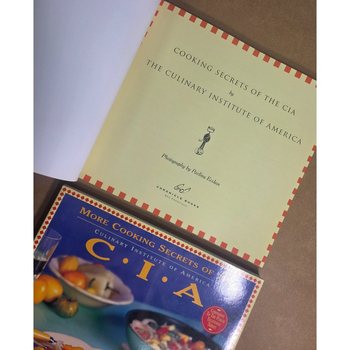 Vintage Culinary Institute of America Cookbook Set - PBS Series (2 Books)