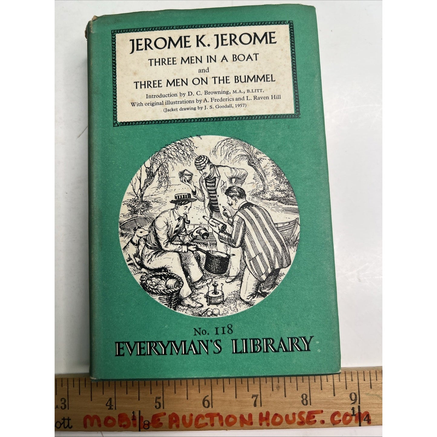 Three Men in a Boat & Three Men on the Bummel Jerome K. Jerome 1957 HC DJ