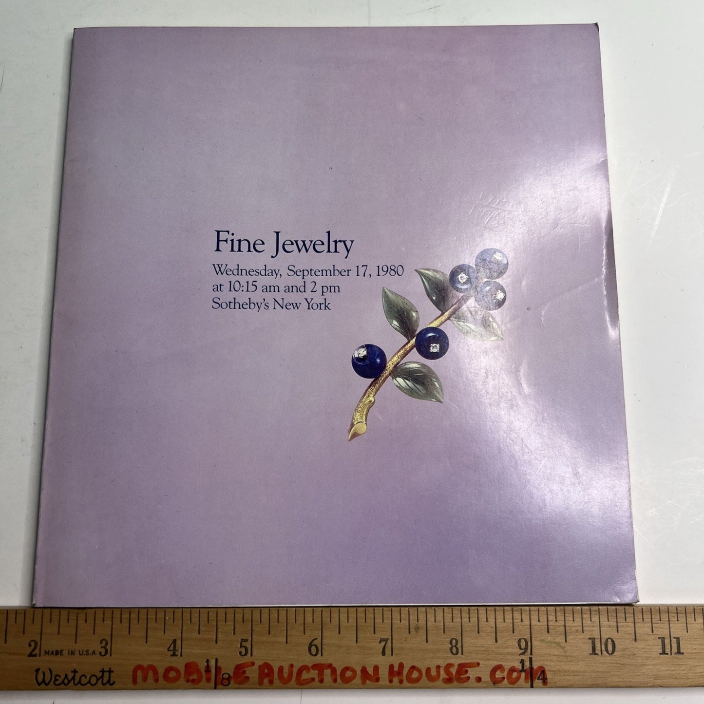 Sotheby’s New York Auction Catalog September 17, 1980 Fine Jewelry