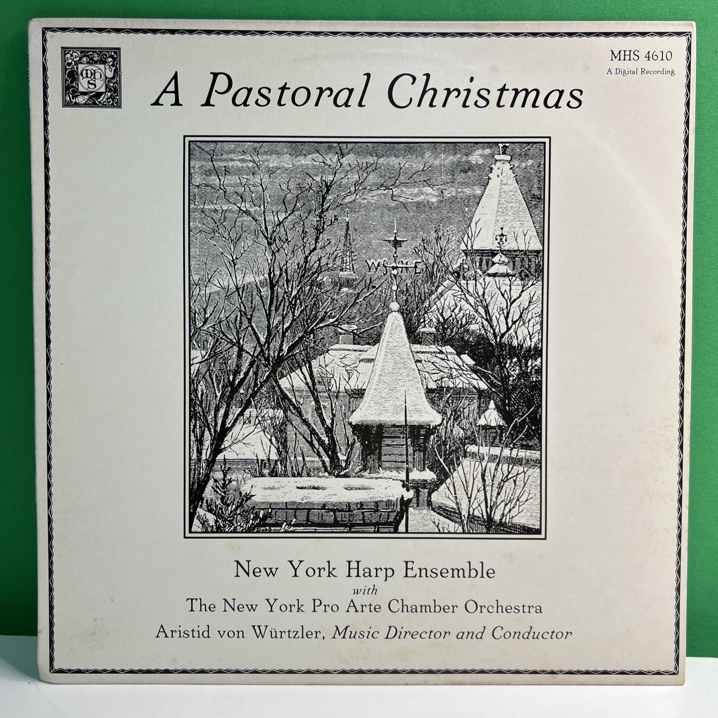 MHS 4610 A Pastoral Christmas New York Harp Ensemble 1982 LP Vinyl Record
