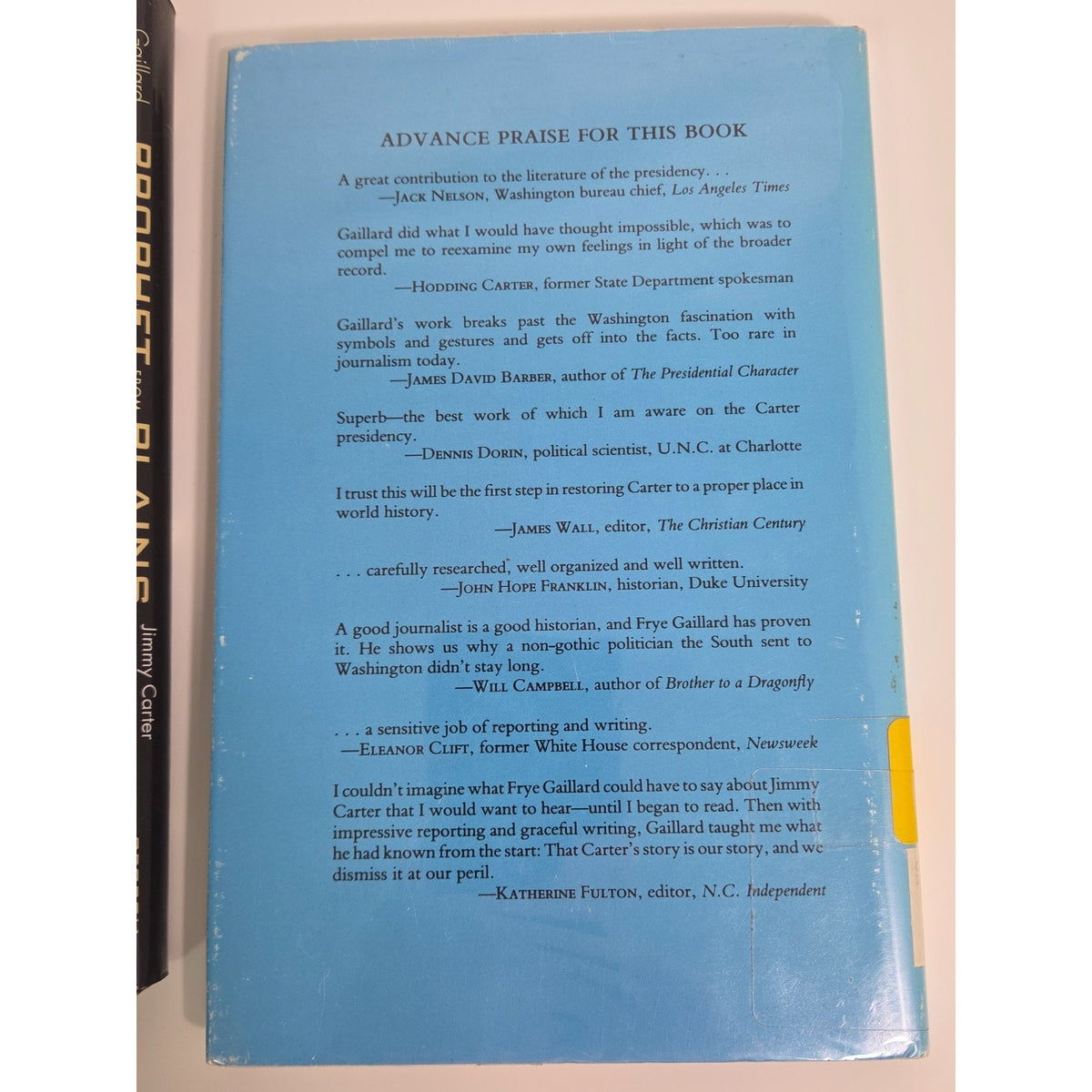 Signed Frye Gaillard Jimmy Carter Book Pair: Prophet from Plains and Unfinished