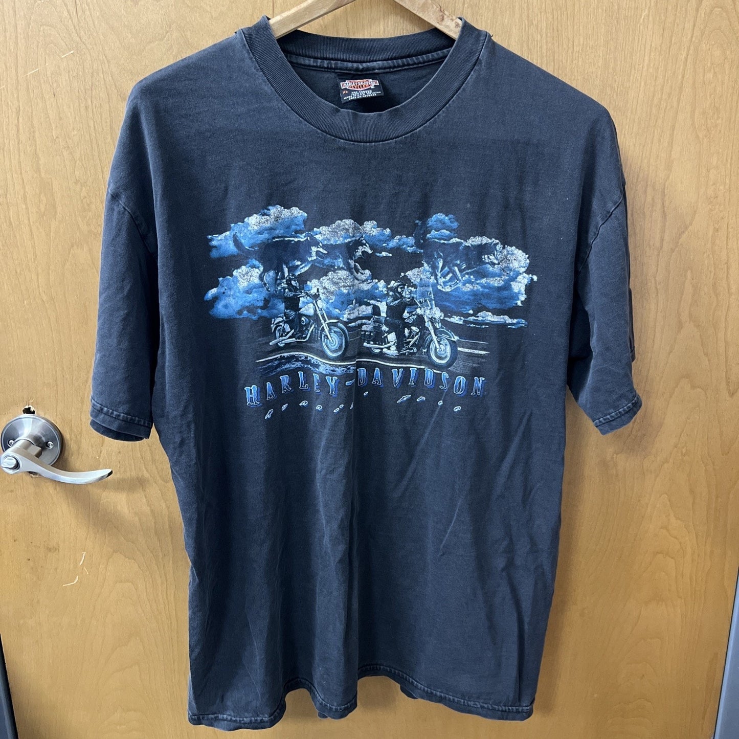 East Coast Harley Davidson Motorcycles Men’s XL Charcoal Tshirt Quantico VA