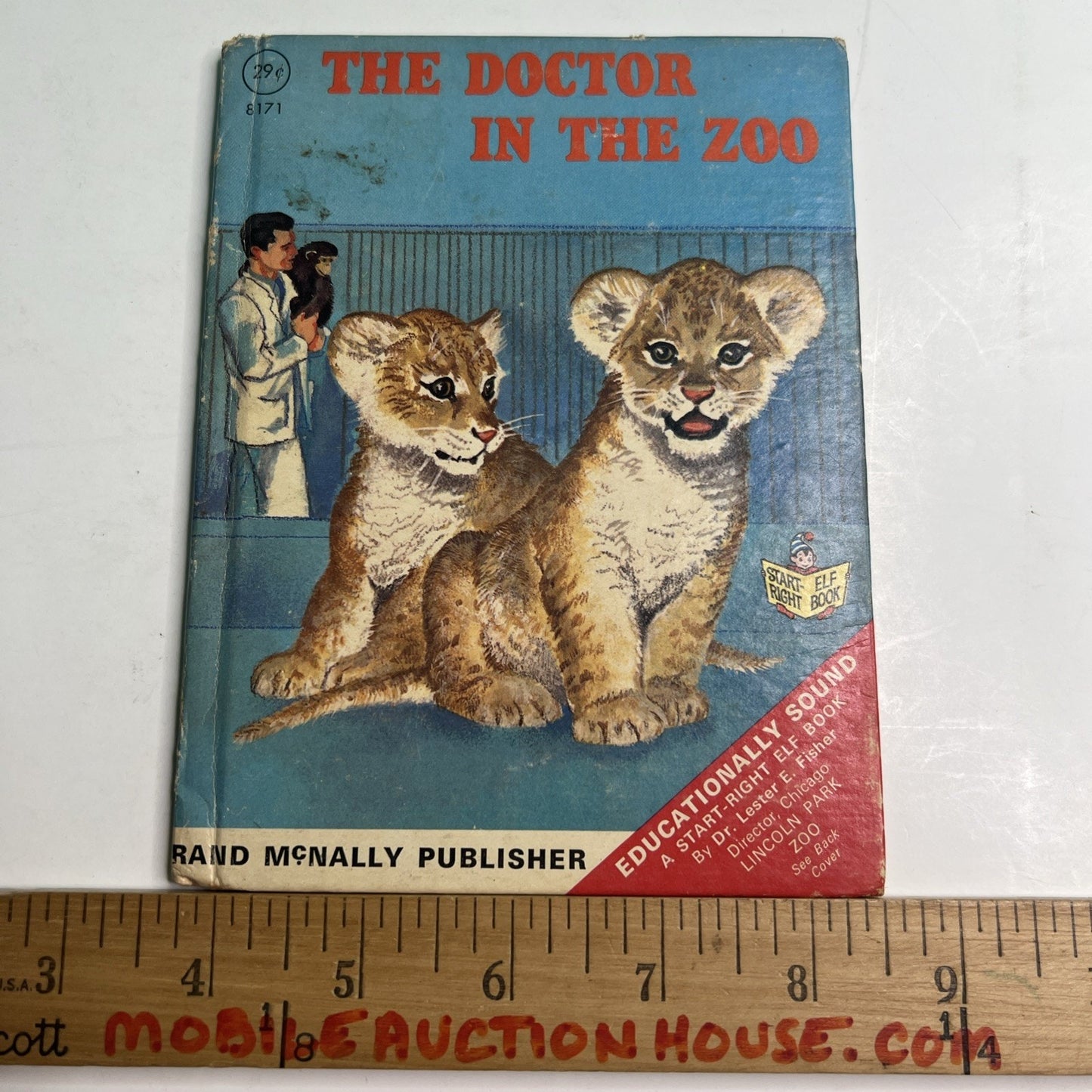 Rand McNally Junior Elf Book Start Right The Doctor in the Zoo 1971 Vintage