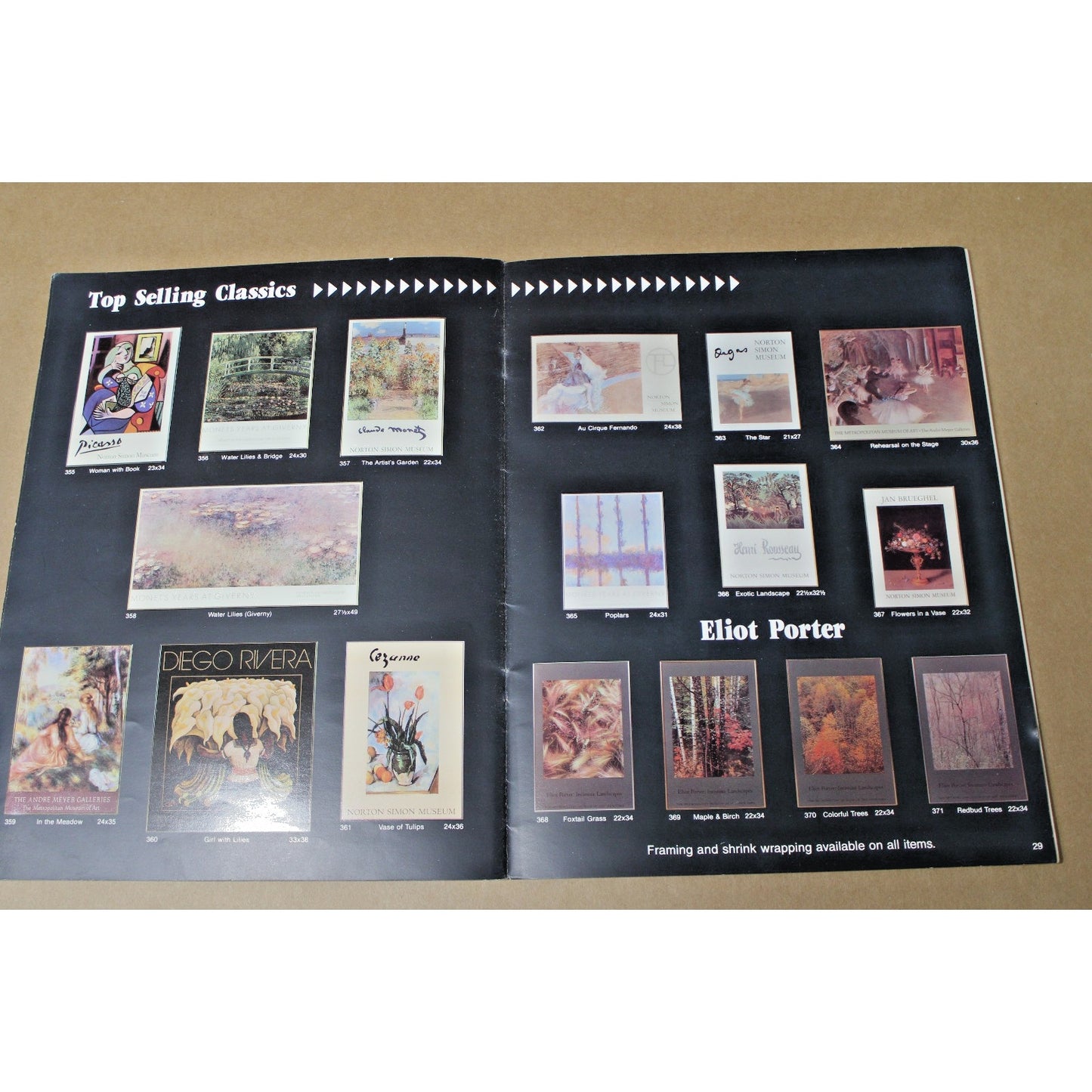 Vintage 1980s/ 90s Image Masters Posters Catalog Volume 2