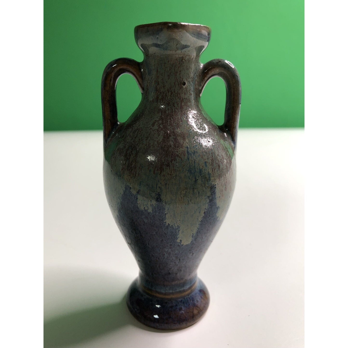 1920’s COINTREAU FRERES Figural Mini BOTTLE Ewer France Double Handled Glazed