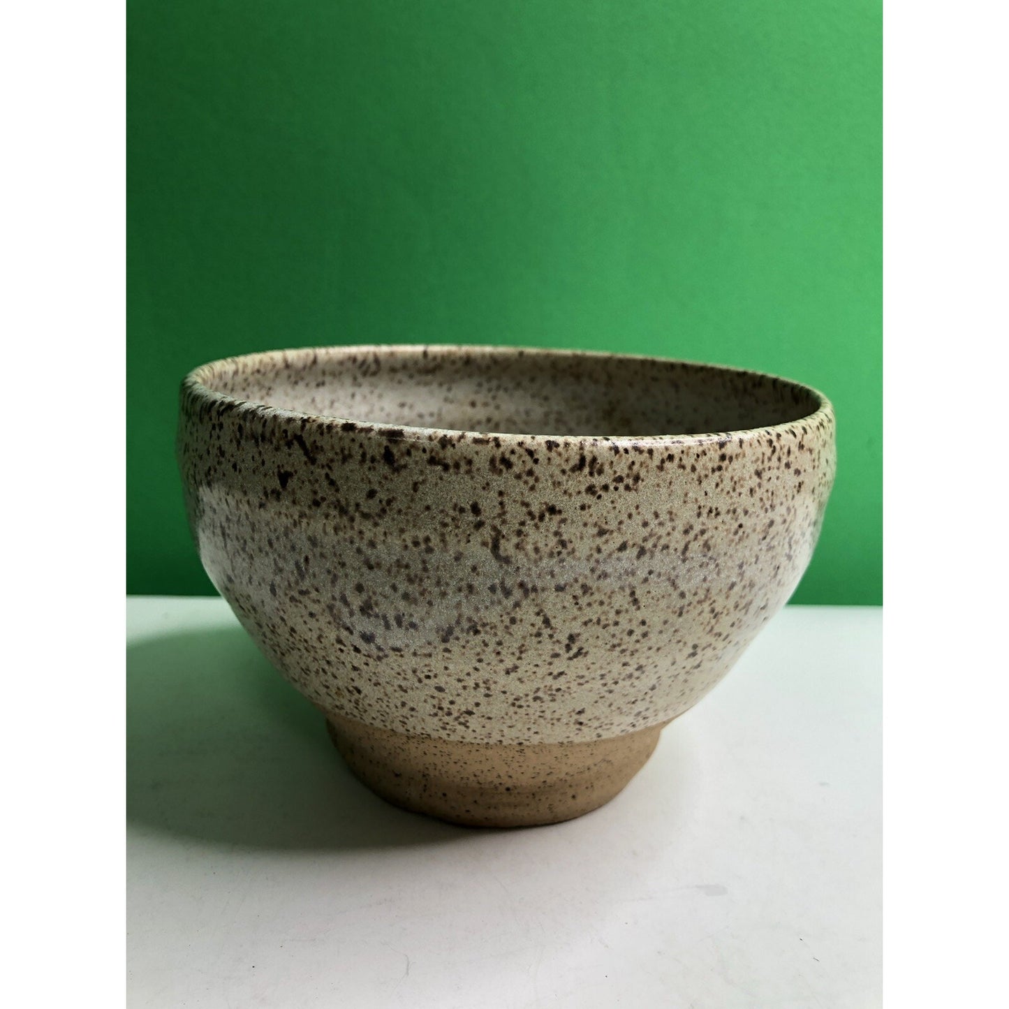 CHARLES GOLLOTT POTTERY Planter Pot Partially Glazed Speckled Mobile Alabama ‘83