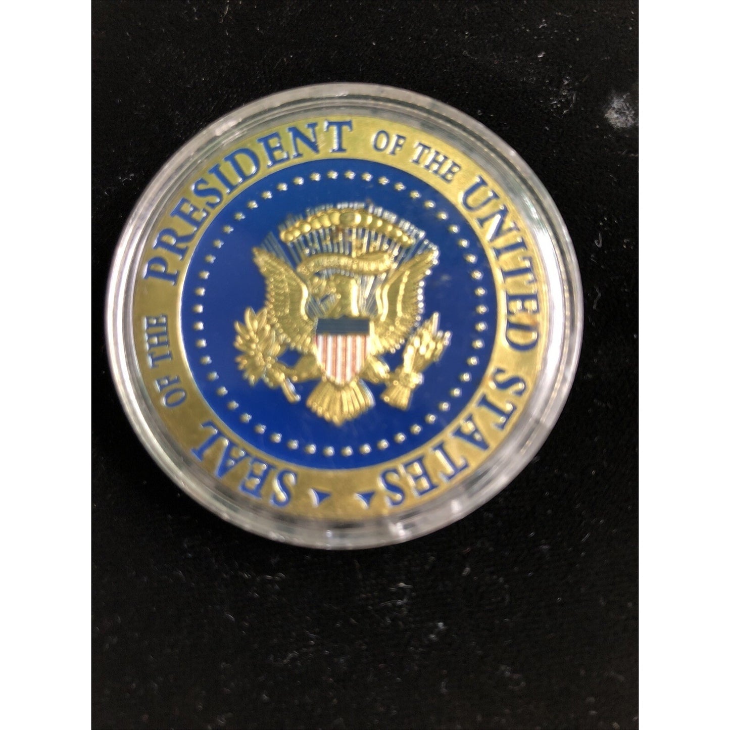 US SEAL Of The PRESIDENT DONALD TRUMP 2020 COLORIZED ART ROUND CHALLENGE COIN