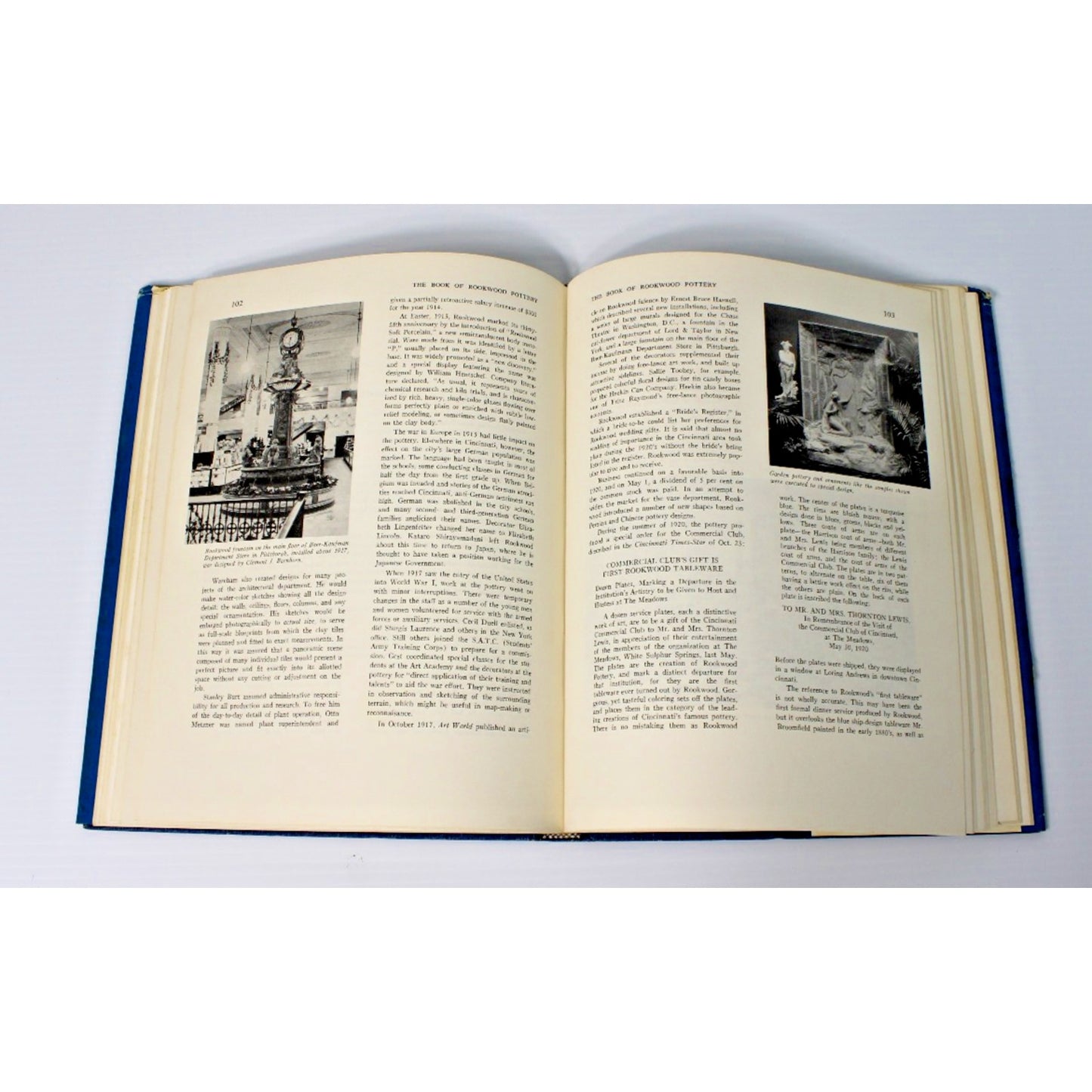 The Book of Rookwood Pottery- Herbert Peck, 1968 HC/DJ w/ 250+ Illustrations