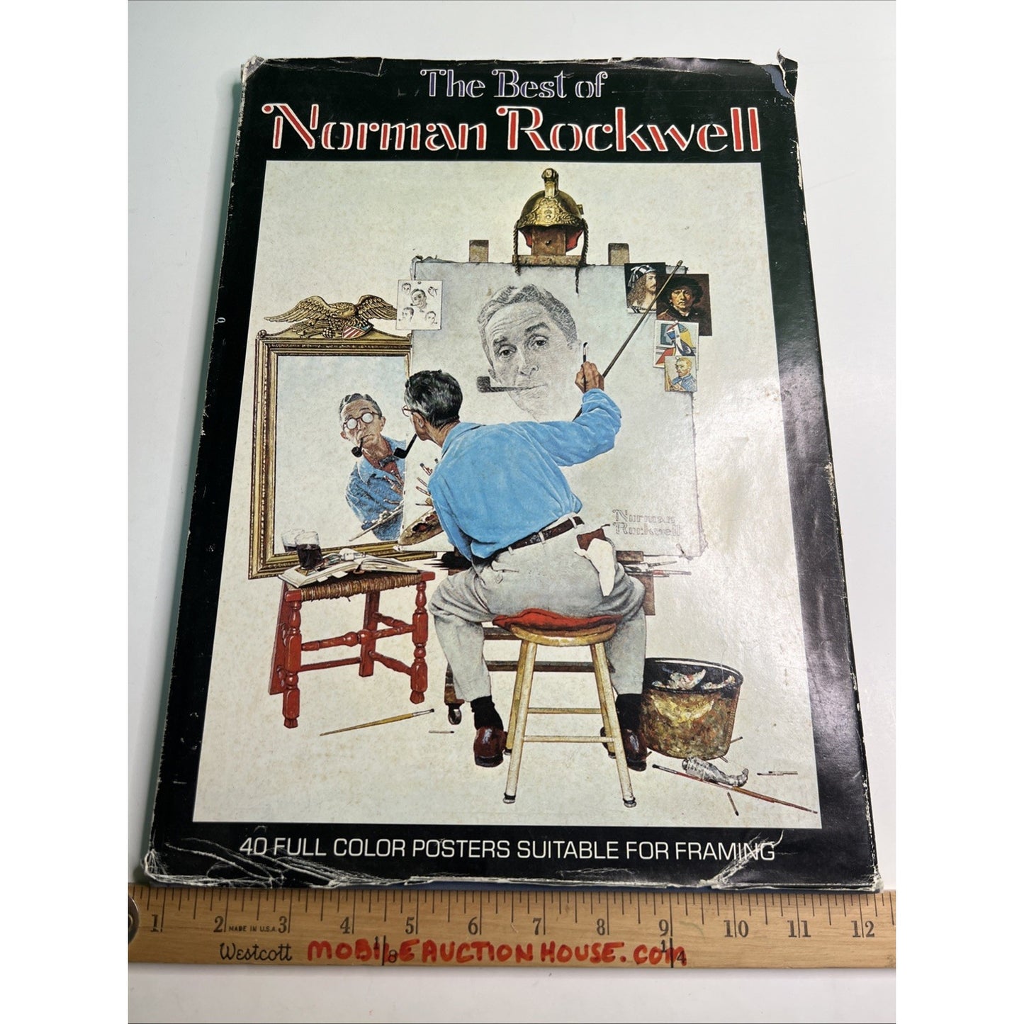 The Best of Norman Rockwell Hardback 40 Full Color Posters 1979