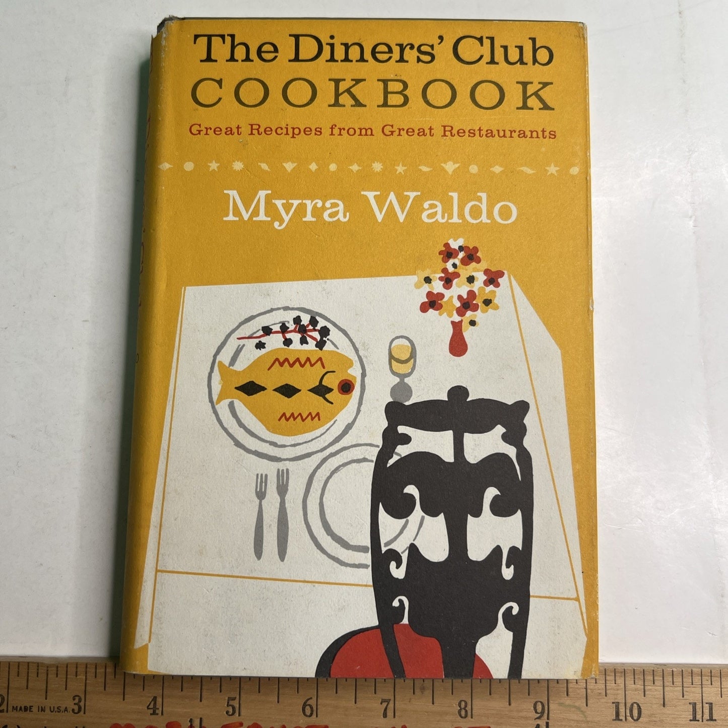 1959 DINERS' CLUB COOKBOOK Book by Myra Waldo HC DJ Great Recipes Restaurants