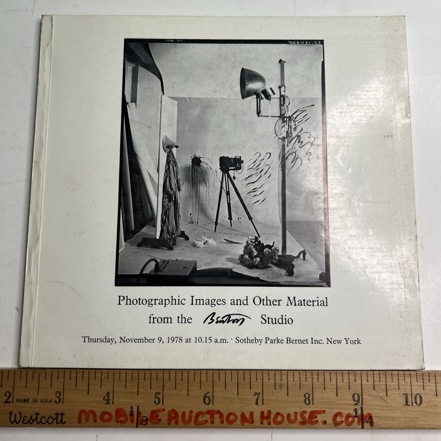 RARE - SOTHEBY'S Photographs from the Beaton Studio Auction Catalog 1978