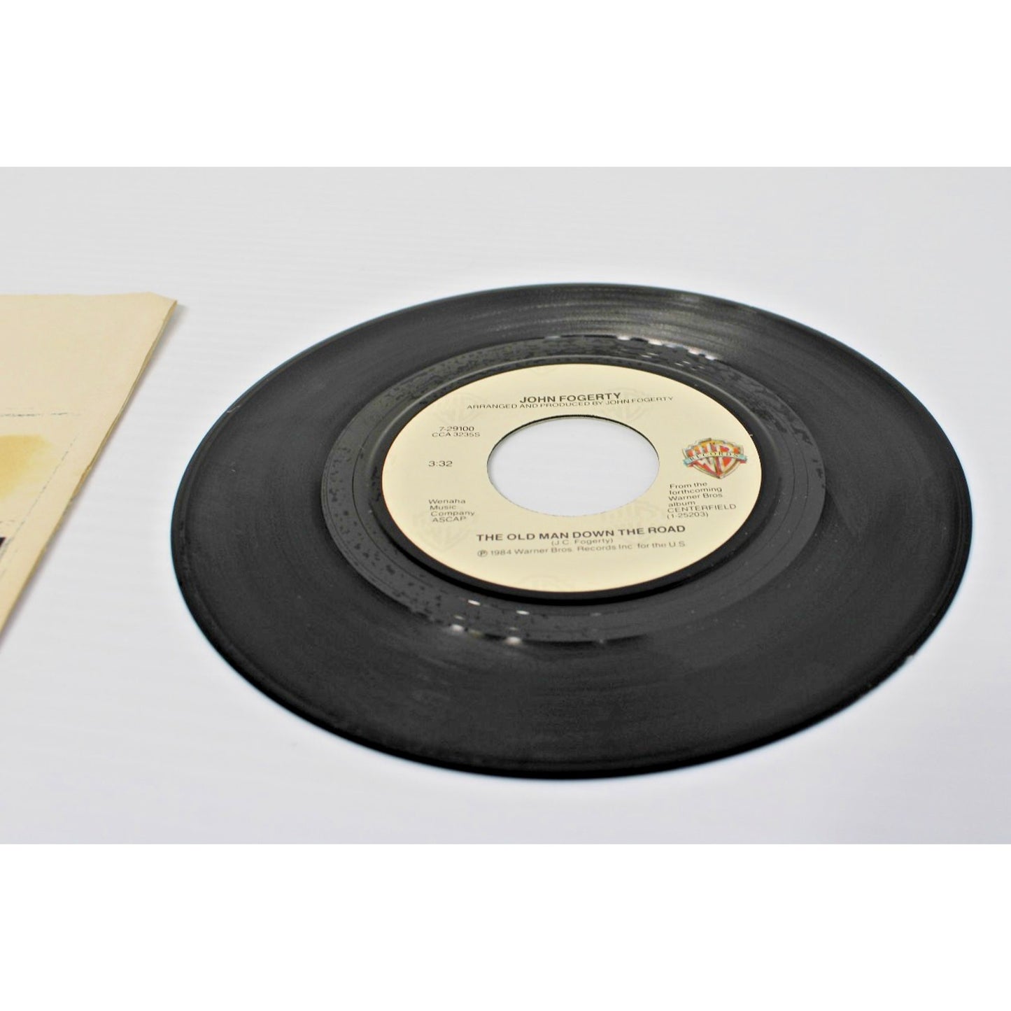 John Fogerty- 7" 45 RPM Single w/ Sleeve- The Old Man Down The Road, Big Train