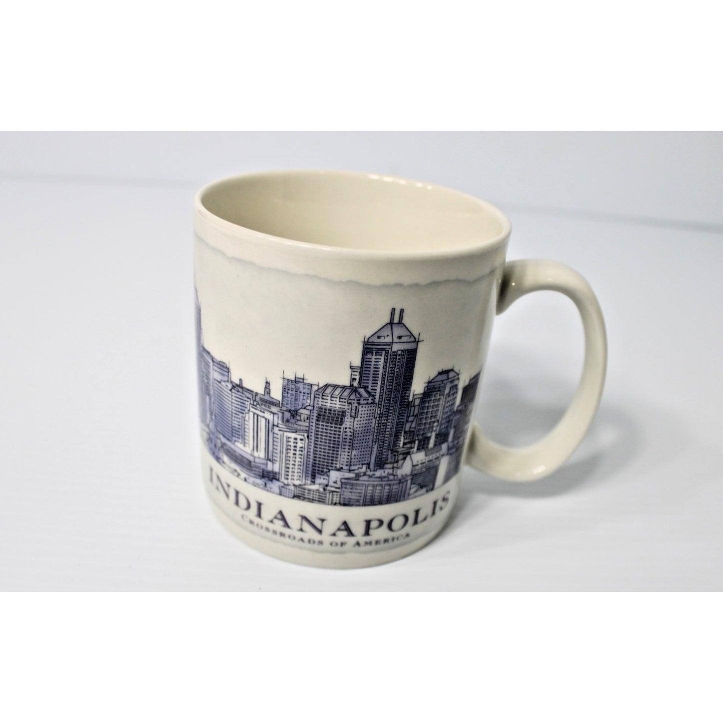 Starbucks Coffee Cup Architecture Series Mug 2006 Indianapolis Crossroads 18 oz