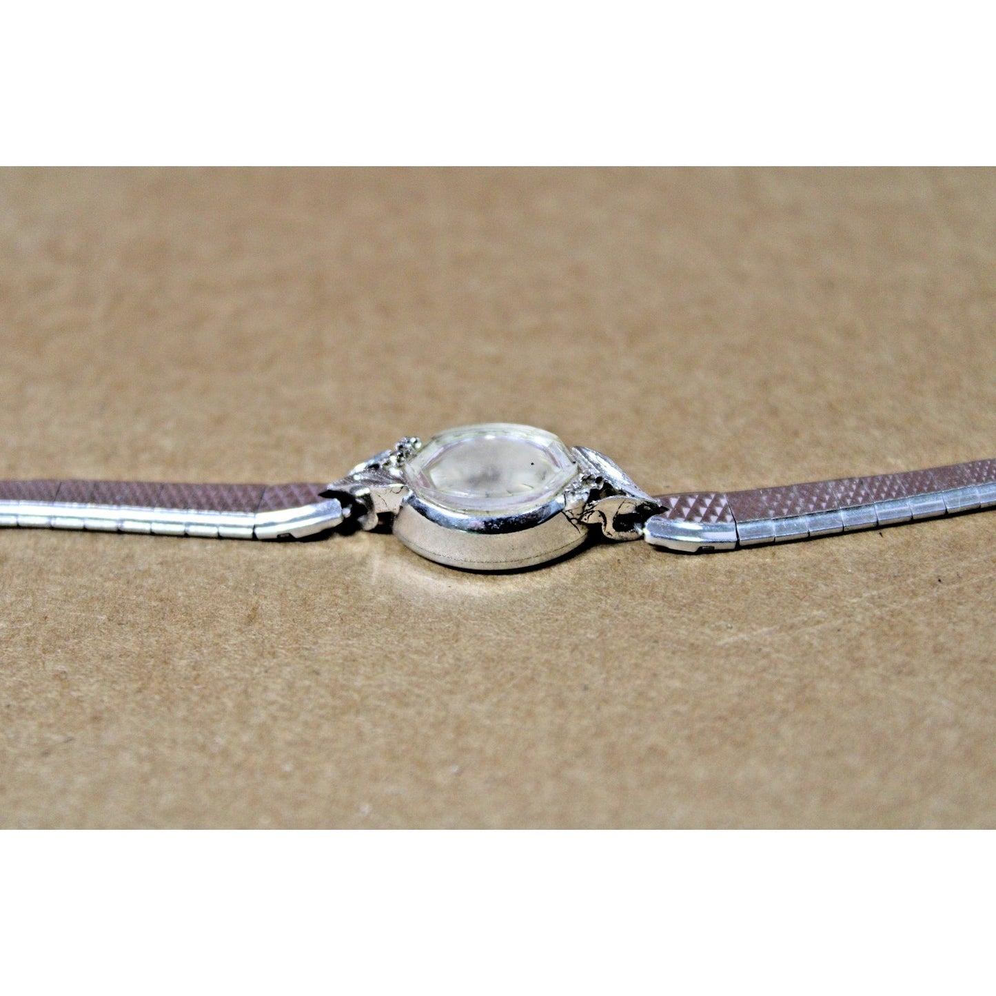 Vintage 1950s Ladies Gruen Bracelet Watch with Diamond Accents for Parts/ Repair
