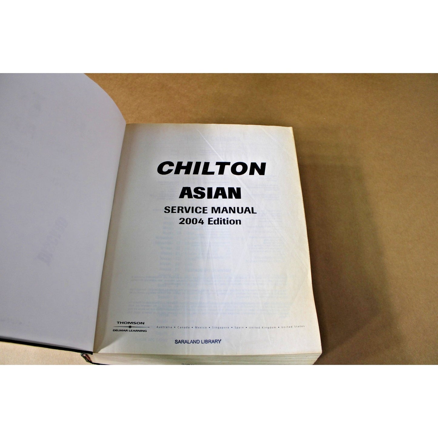 Chilton 2004 Asian Service Manual for Professional Technicians Part 24235