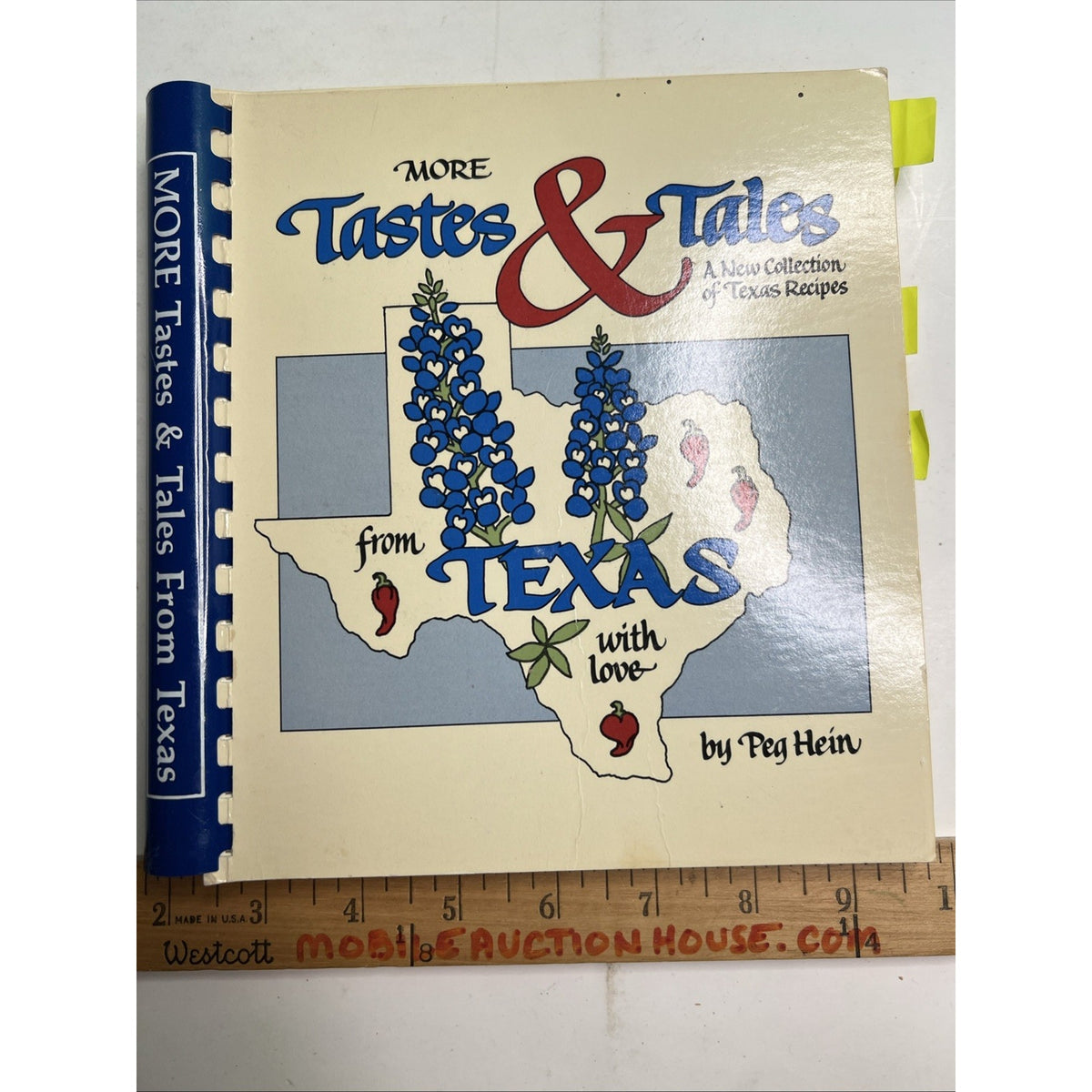 More Tastes & Tales from Texas with Love Cookbook 1987 by Peg Hein Vintage