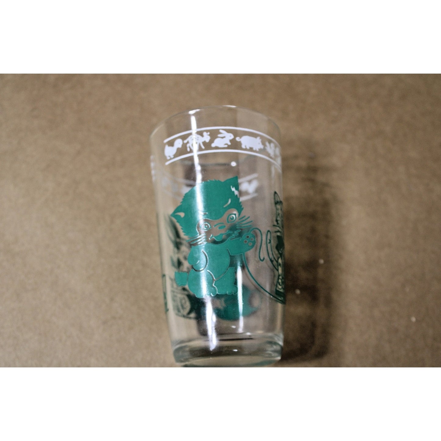 Vintage Kids' Juice Glasses Swanky Swigs Kraft Animals Cups Hazel Atlas 9 total