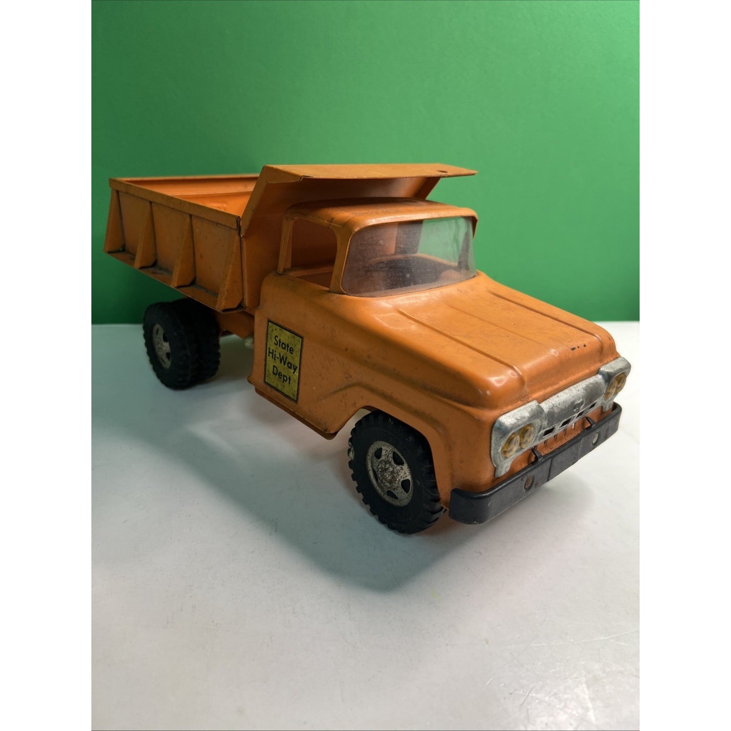 Vintage Pressed Steel 1960 Tonka Toys State Hi-Way Dump Truck Dually Original