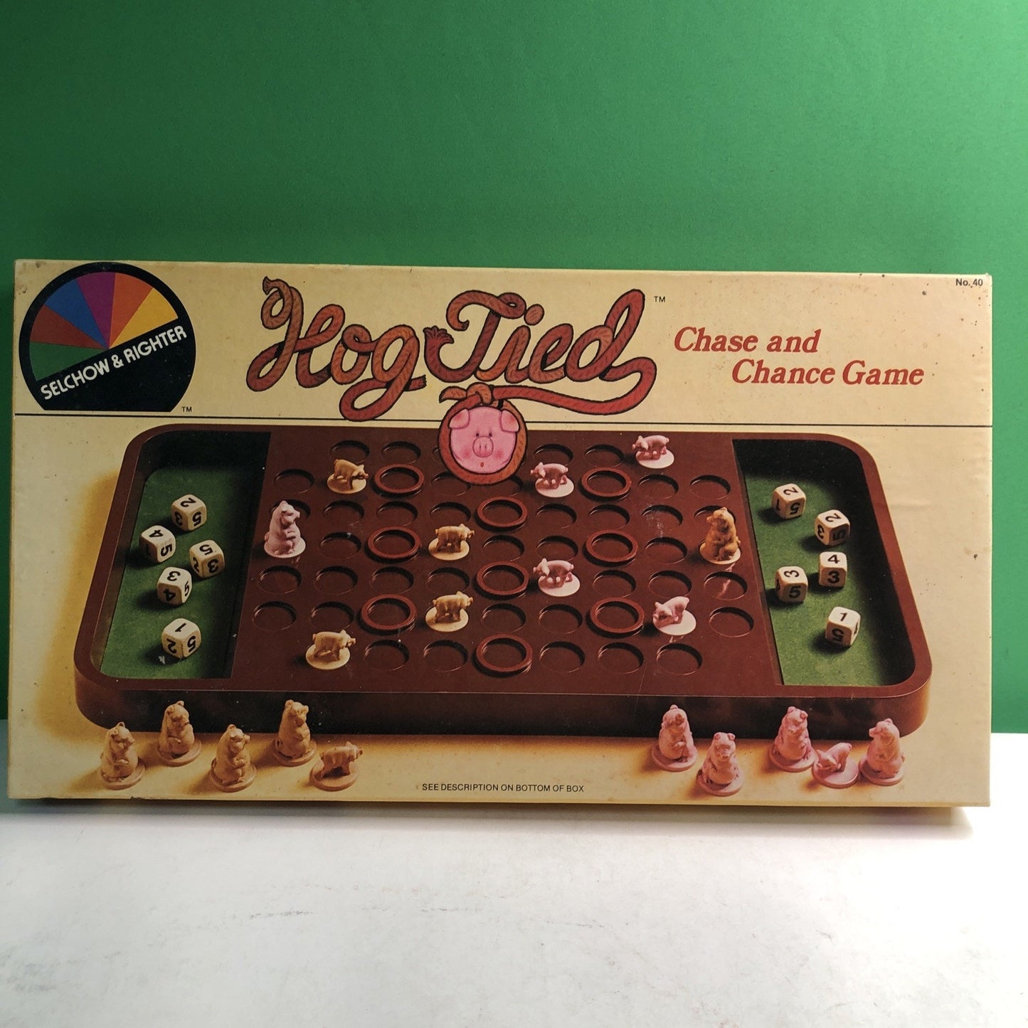 Vintage 1981 Selchow & Righter Hog Tied Board Game 100% Complete Pigs Farm