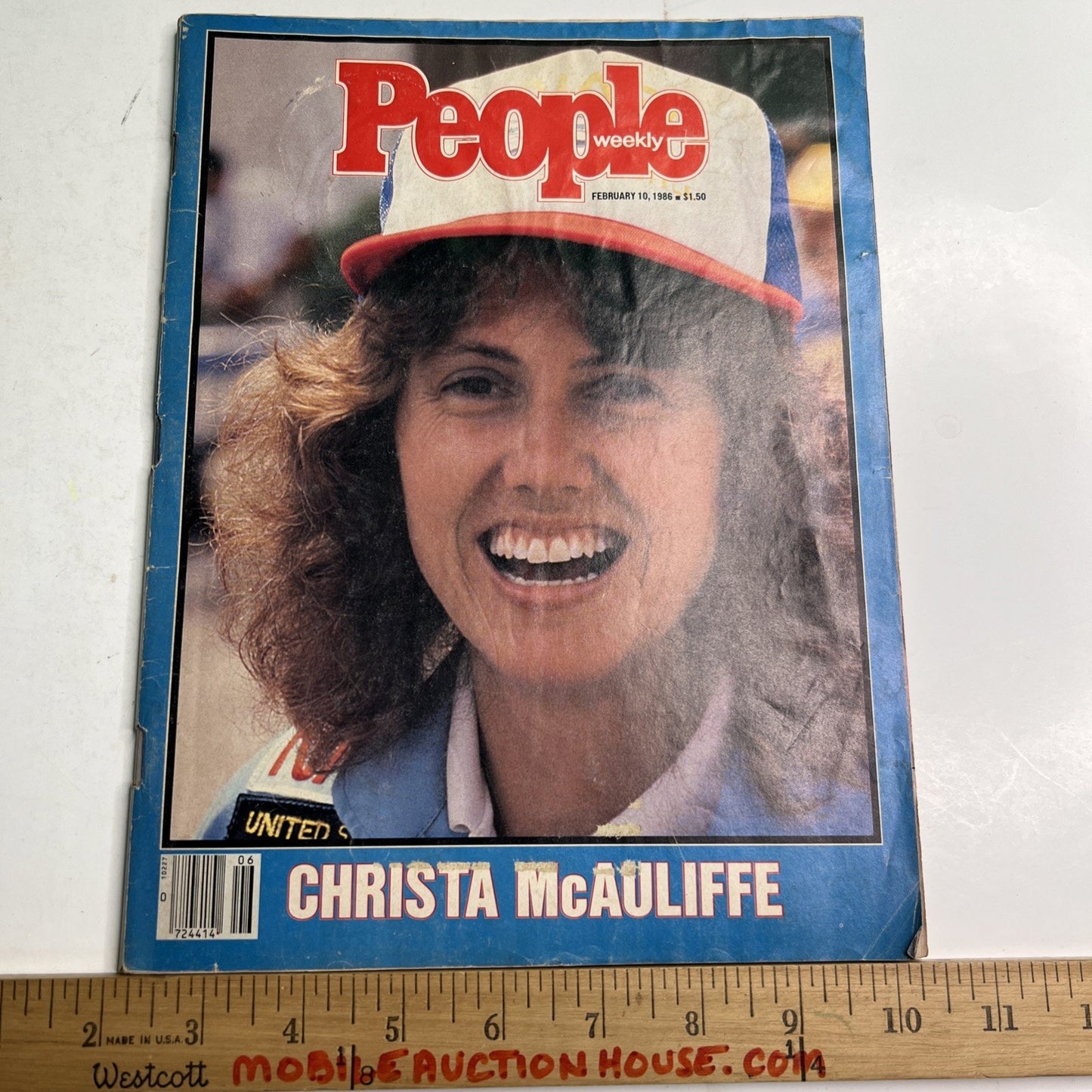 Vintage People Magazine February 10, 1986 Christa McAuliffe