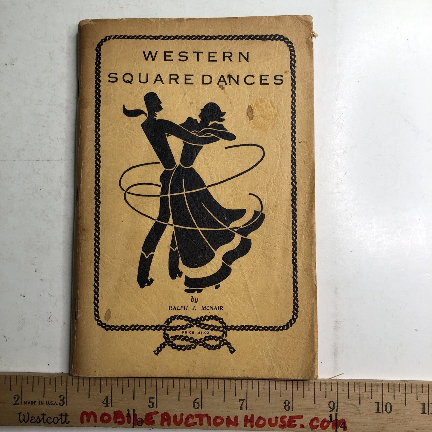 1941 Western Square Dances Book Illustrated Instructions SIGNED BY AUTHOR