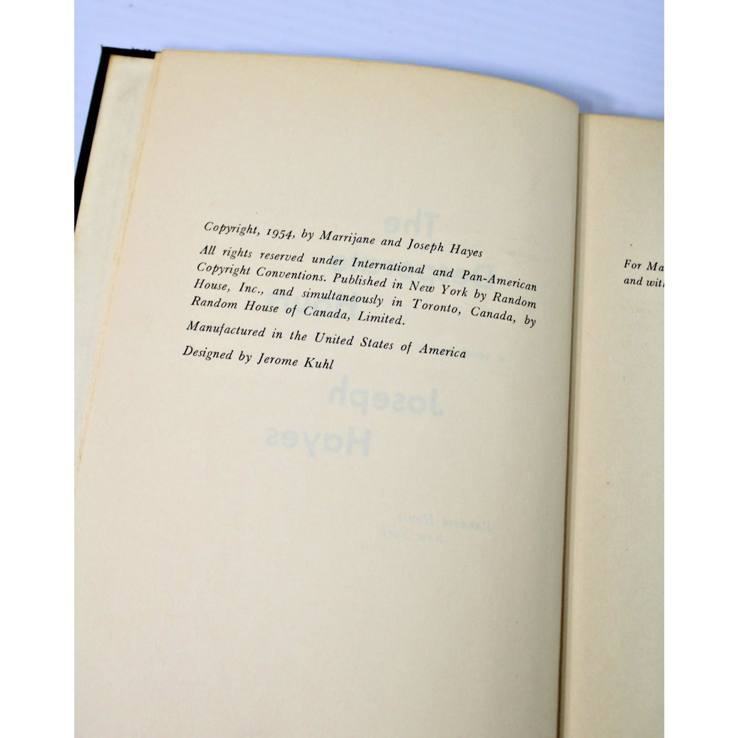 The Desperate Hours- Joseph Hayes, 1954, Hardcover, Vintage Crime Rare