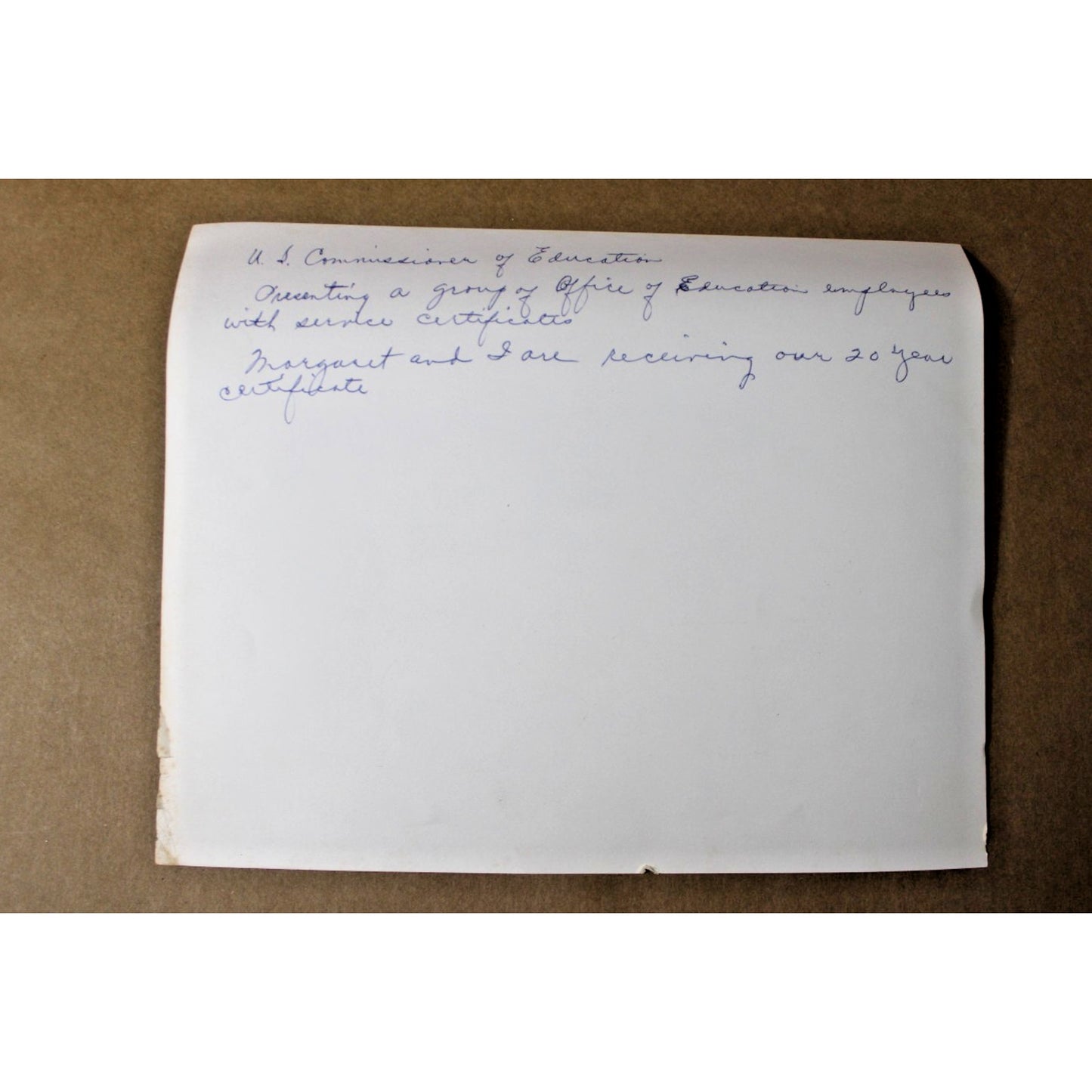 Vintage 1950s photograph, Office of Education Employees, Mobile, Alabama, 8x10