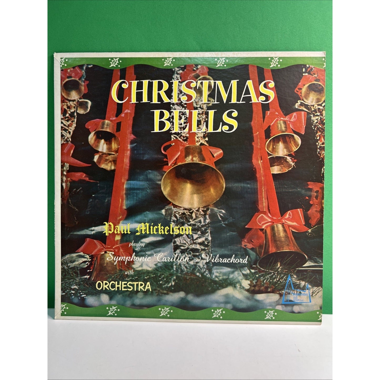 Paul Mickelson Christmas Bells On Supreme With Orchestra LP Record Vinyl