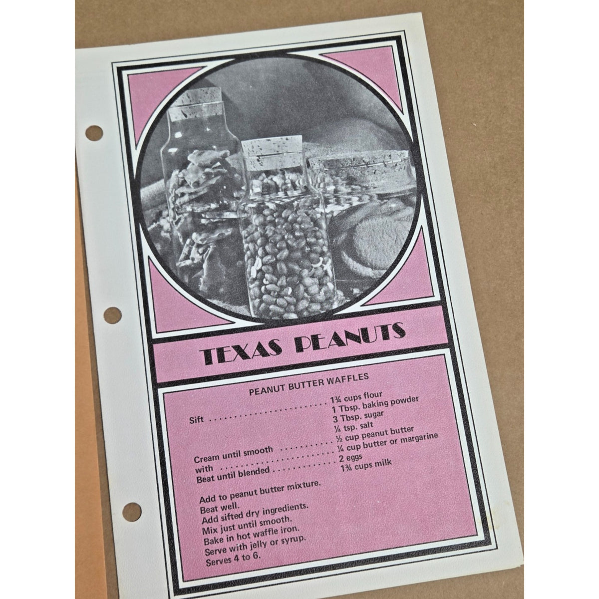 Vintage 1970s Texas Agriculture (TAP) Recipe Cards - Set of 6 - Texana Ephemera