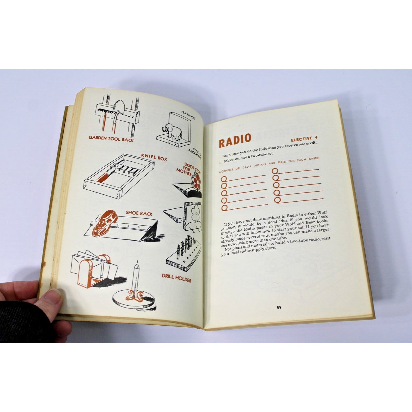 Vintage 1965 Lion-Webelos Cub Scout Book by the Boys Scout Of America (BSA)