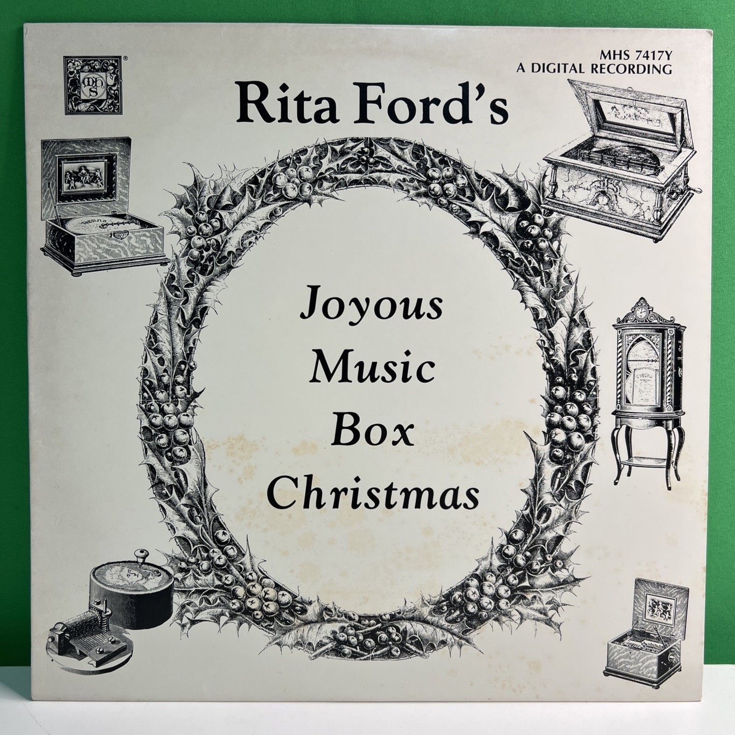 MHS 7417Y Rita Ford’s Joyous Music Box Christmas 1986 LP Record Vinyl