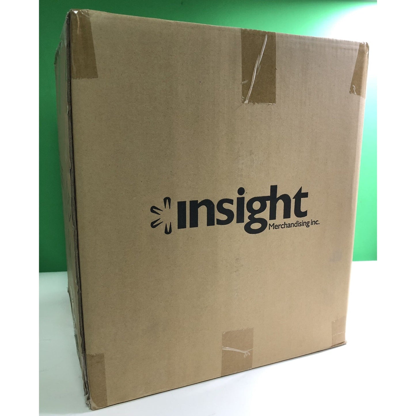 INSIGHT Six Sided ACRYLIC BOX SET Glossy White Store Displays Stands 3 Piece NEW