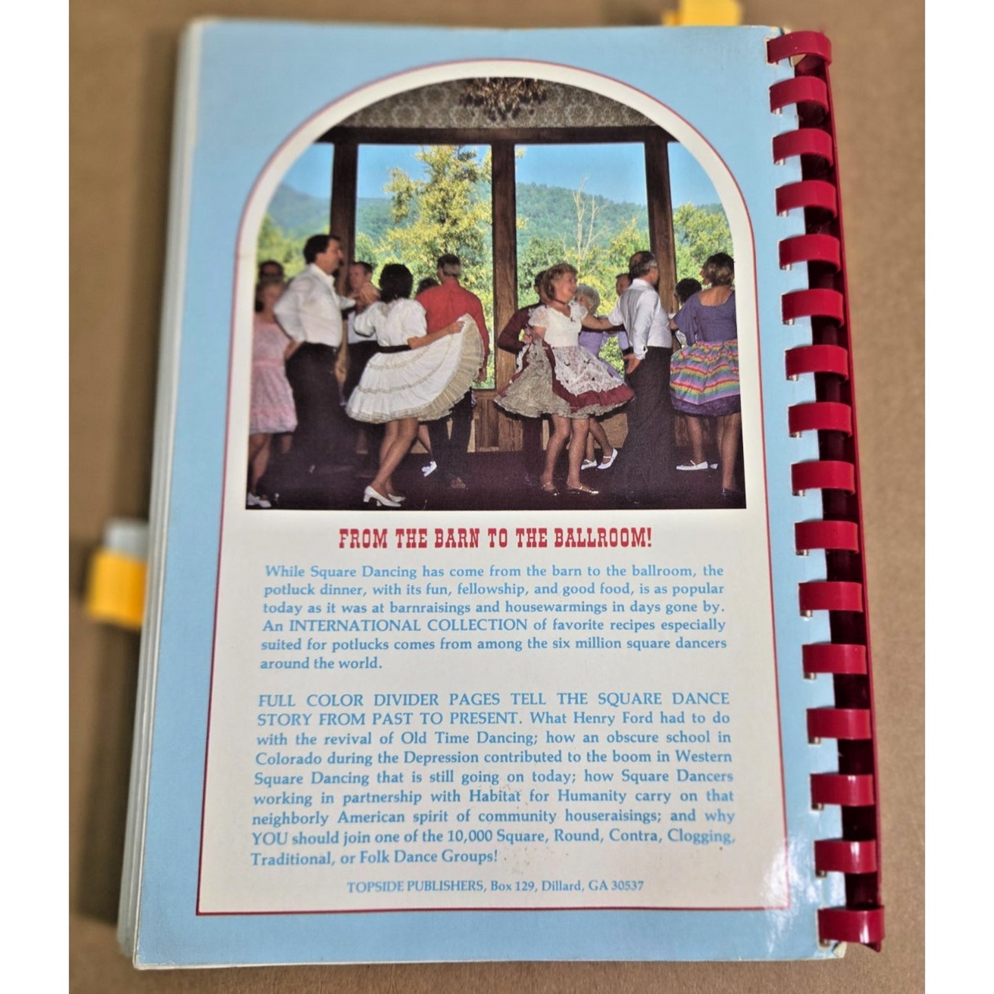 Rare Vintage 1986 Potlucks & Petticoats Square Dance Cookbook Dillard GA