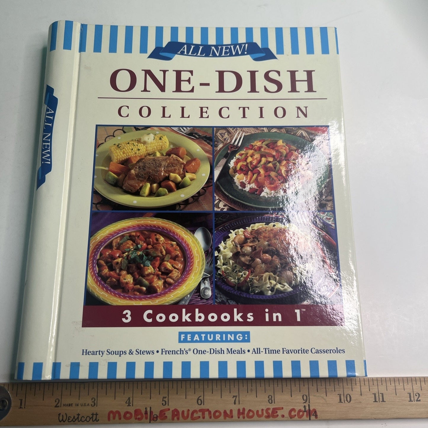 All New ONE-DISH COLLECTION 3 Cookbooks in 1 2001 Hardcover Recipes PIL