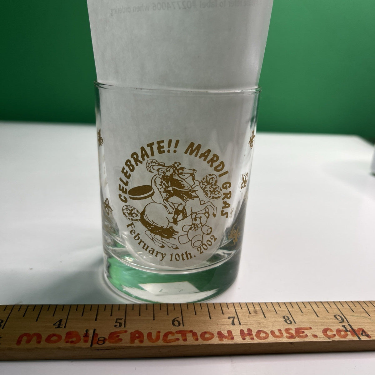 1961 - 2002 Le Krewe de Bienville Mobile Alabama Mardi Gras Rocks Glass